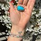 Armadillo Turquoise and Pink Conch Twilly Scarf Charm