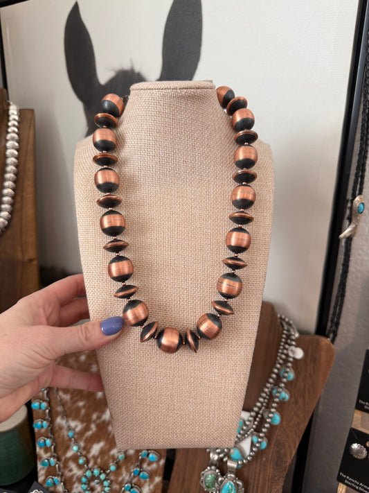 Navajo Strung Large Copper pearls
