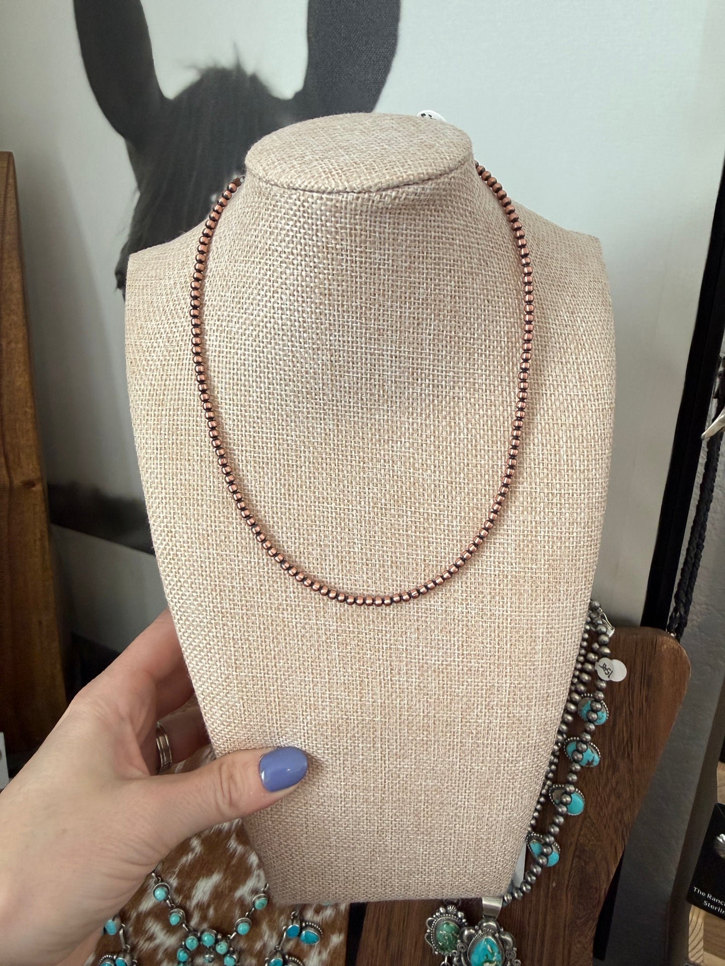14” 3mm copper pearls