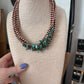 4mm copper and nugget style kingman beads 14” necklace